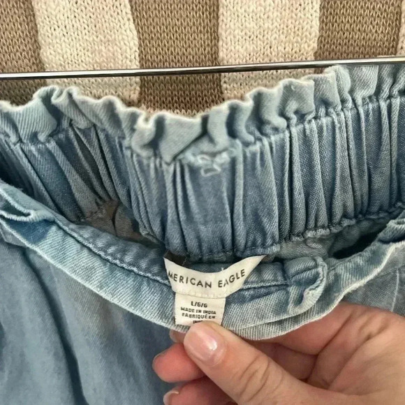 AMERICAN EAGLE CHAMBRAY BOTTOMS SIZE LARGE - Picture 4 of 6